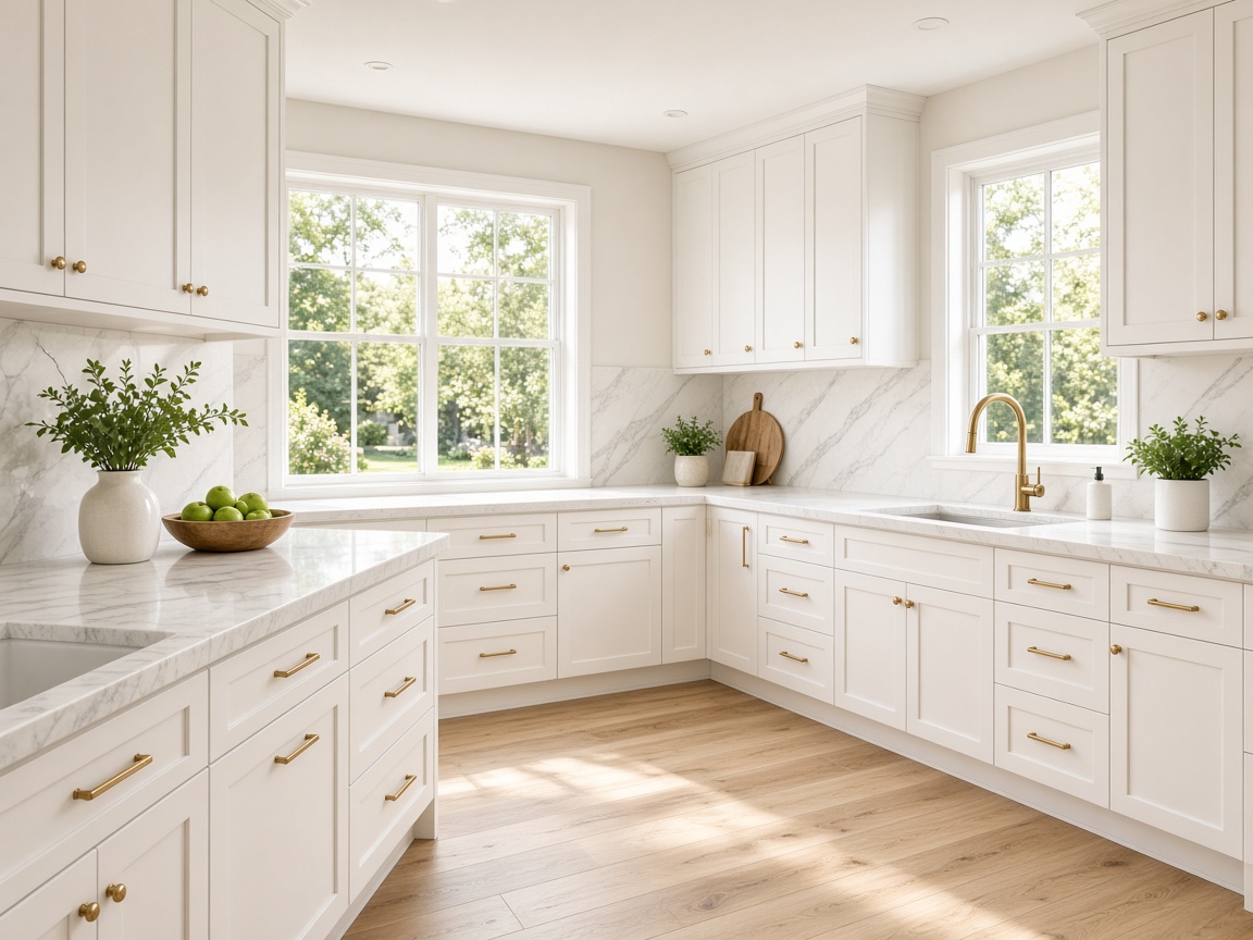 Bright modern kitchen ready for Crestline home improvement work